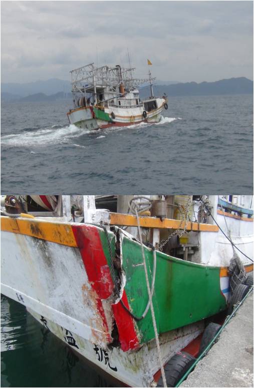漁船作業遭貨輪碰撞 海巡百浬護航顧航安