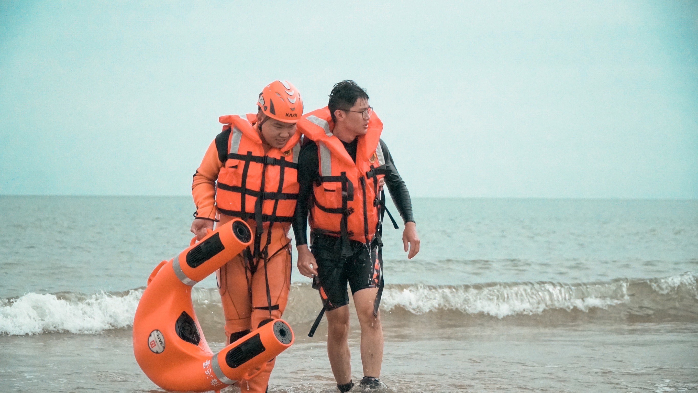 岸巡救生救難演練暨救生競賽 強化搜救應變能力