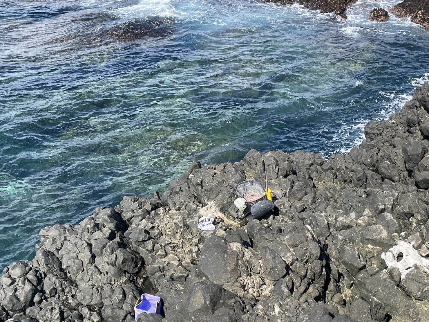 岸際所遺留釣具