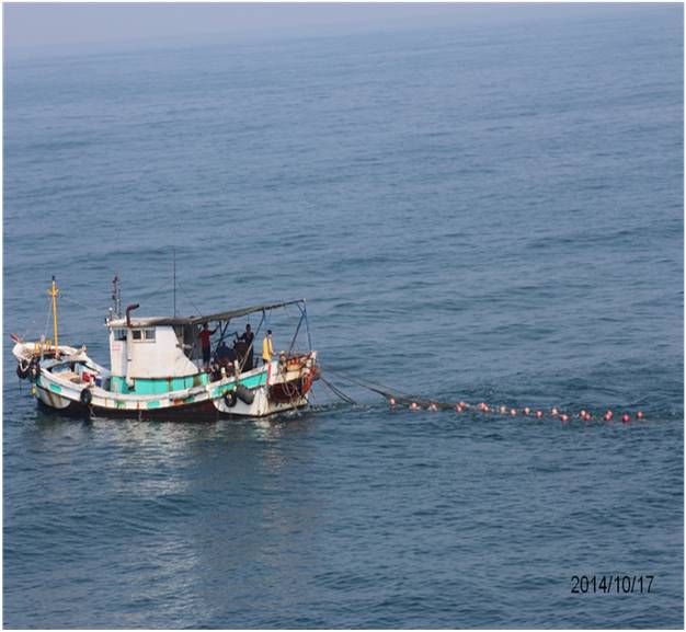 海巡查緝違規拖網 維護近海漁業永續
