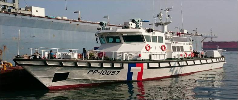 強化海巡編裝發展方案-新建PP-10056及PP-10057艇驗收交船