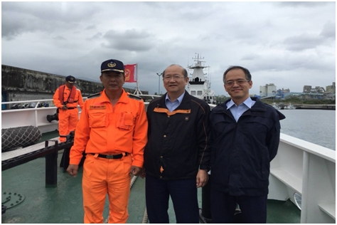 南投艦航修完工，實施復勤訓練鑑測