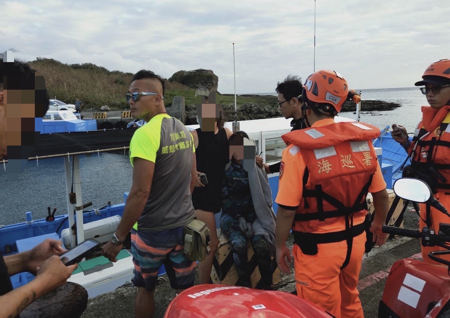 鵝鑾鼻女性潛水客失聯　海巡消防威鯨聯合救援成功