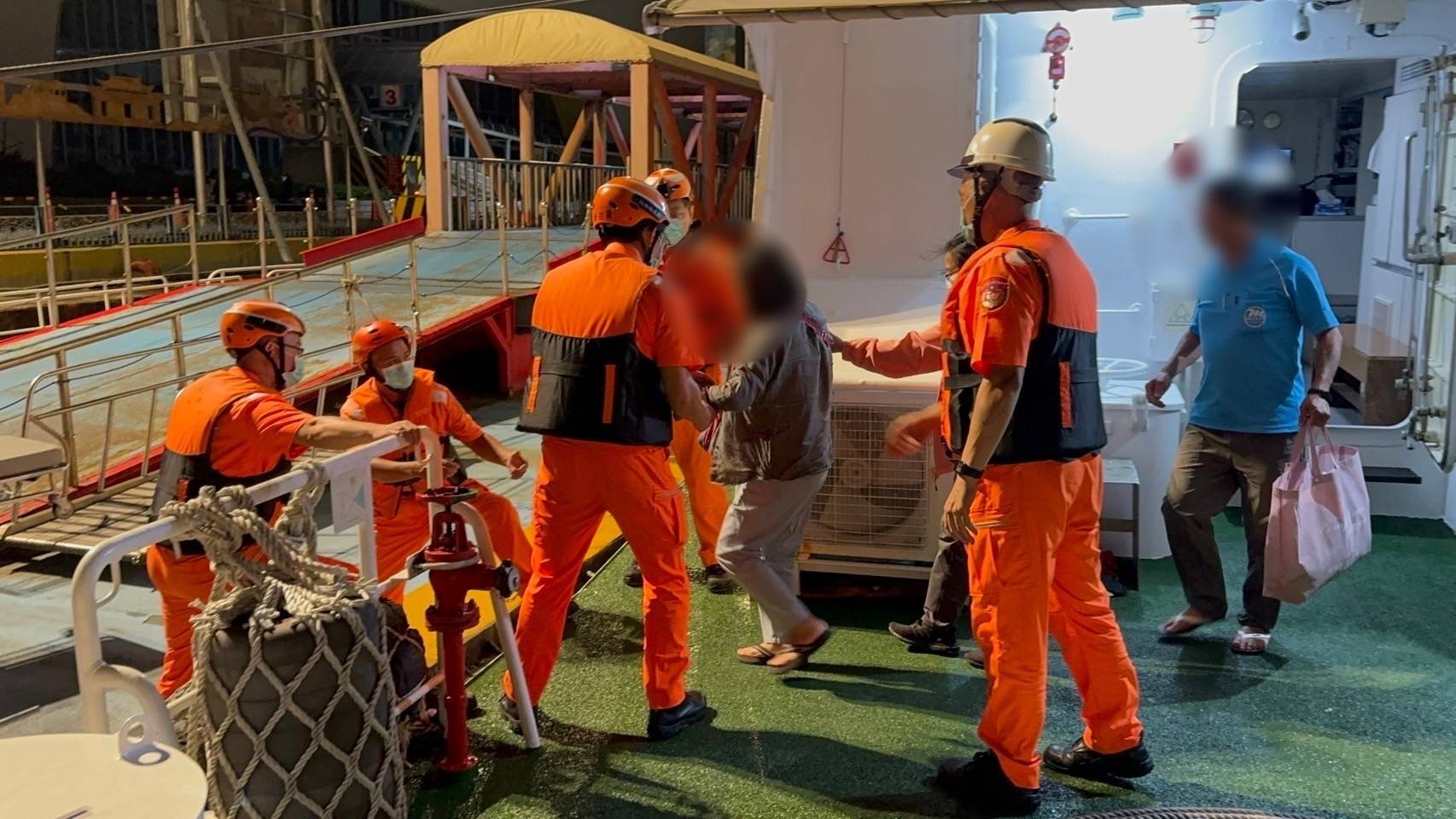 北竿阿嬤胸痛急症  海巡急送南竿救治