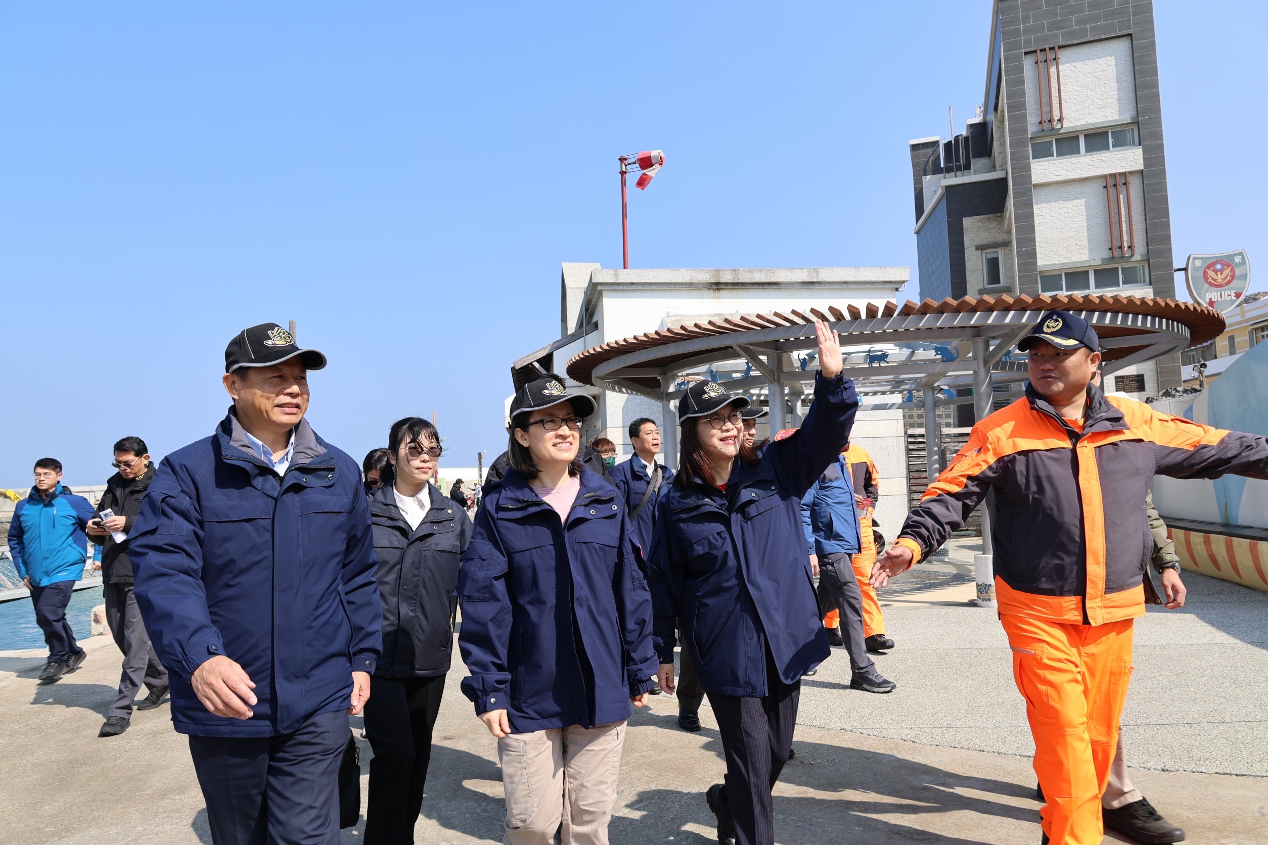 蕭副總統澎湖慰勉海巡，不會遺忘偏遠地區默默付出的基層同仁