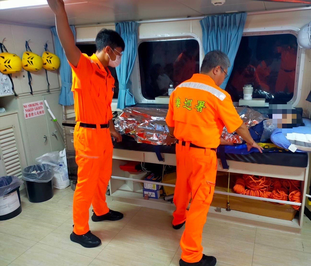 綠島車禍傷兩人 海巡即刻後送援