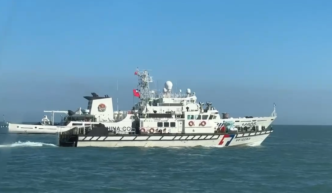 中國海警暗船再擾金門，海巡偵蒐掌握強勢驅離
