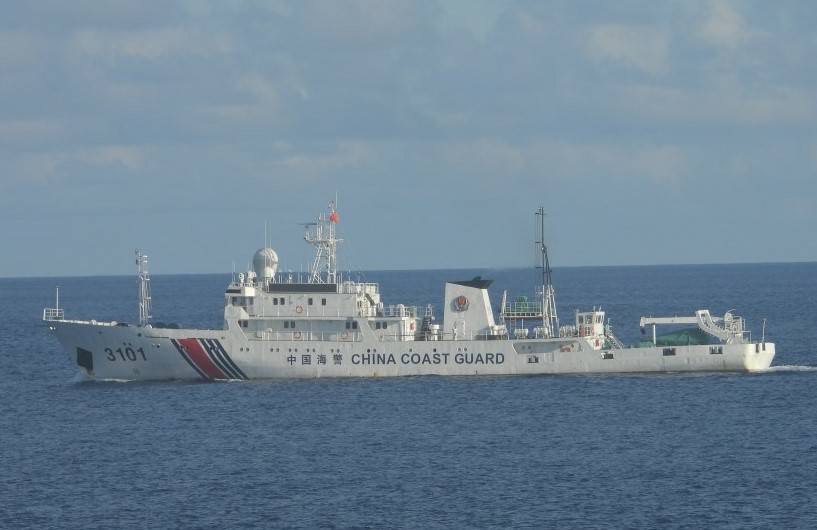 海警船侵擾東沙海域 海巡艦全程監控驅離