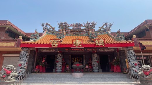偵防分署4月22日雲林查緝隊於雲林麥寮鄉鎮東宮雲用跑馬燈實施海巡服務專線118及預防