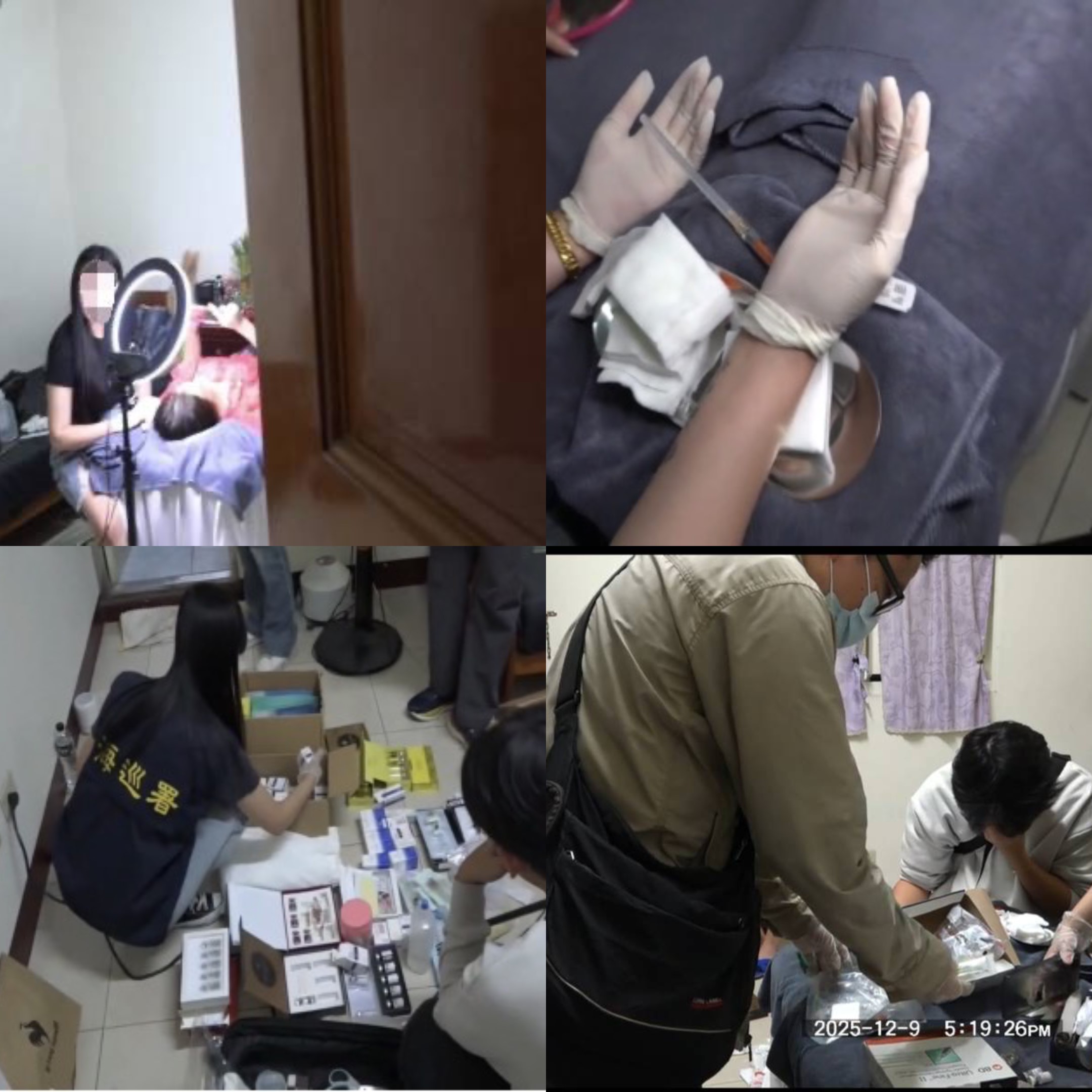 失聯移工變身地下密醫! 海巡破獲臺中非法醫美工作室 查扣百瓶藥劑移送法辦