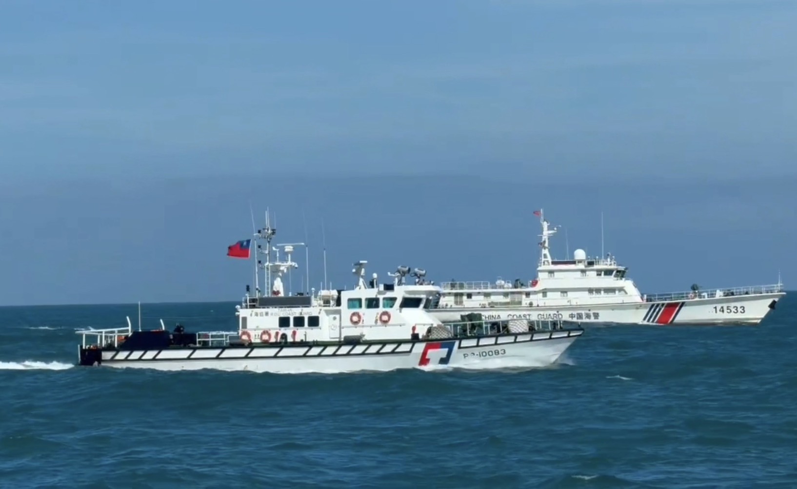 颱風甫過中國海警隨即襲擾金門 海巡同仁強勢驅離展現執法決心