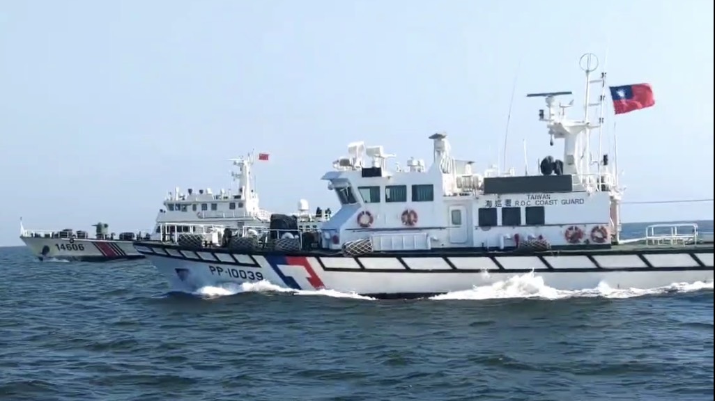 中國海警假借執法巡查再度侵擾金門 海巡嚴密監控迅速對應迫近強勢驅離
