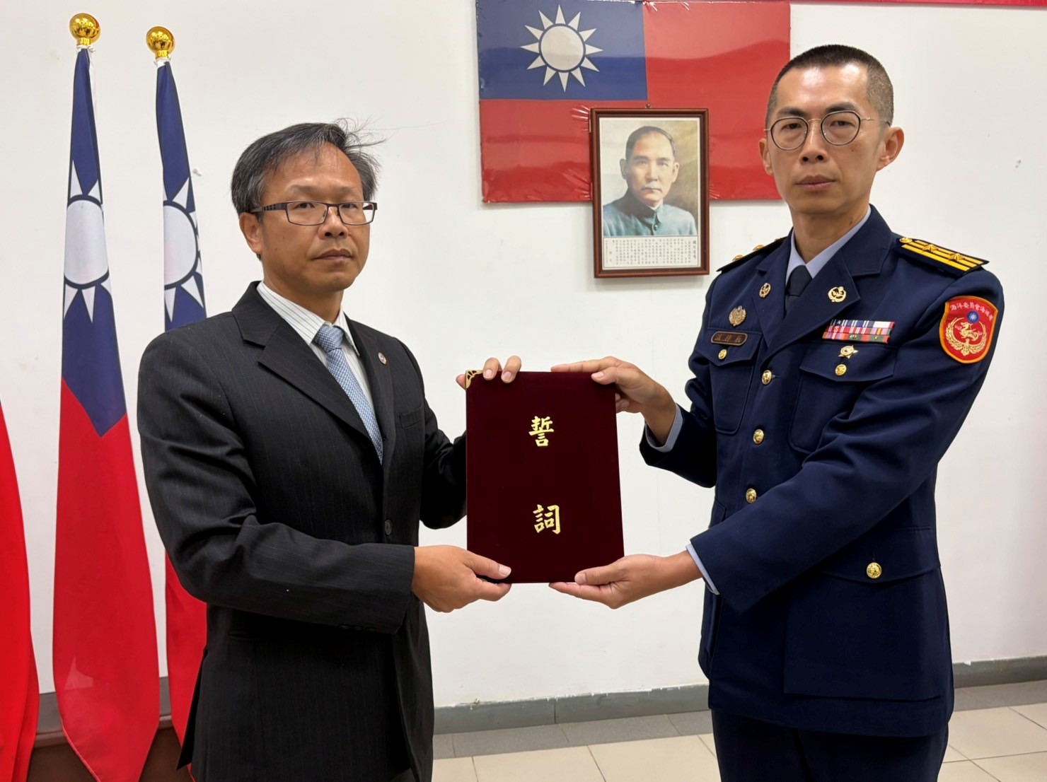 海巡第七岸巡隊新任隊長履新　攜手岸、海及查緝三防線守護澎湖海疆