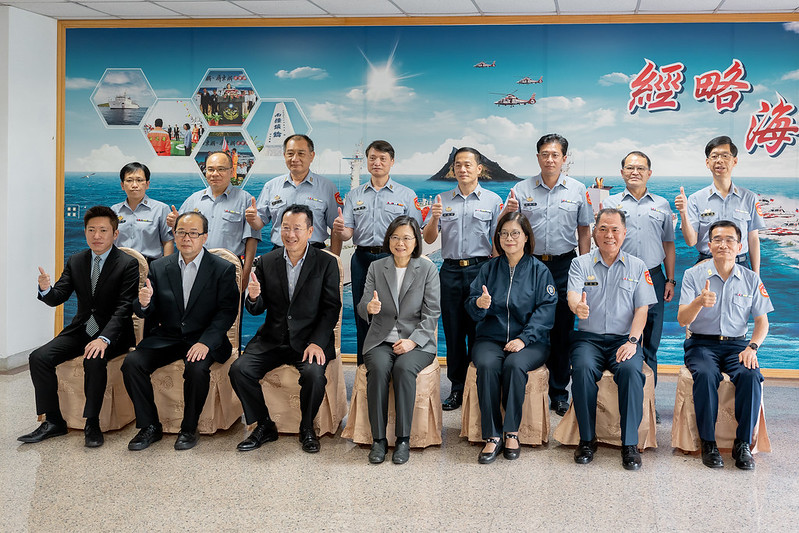 蔡英文總統視導演習大合照