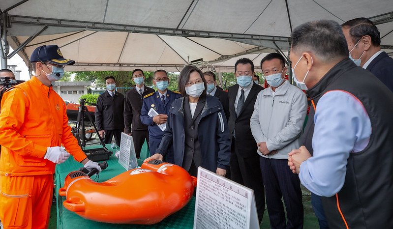 蔡英文總統視導演習大合照