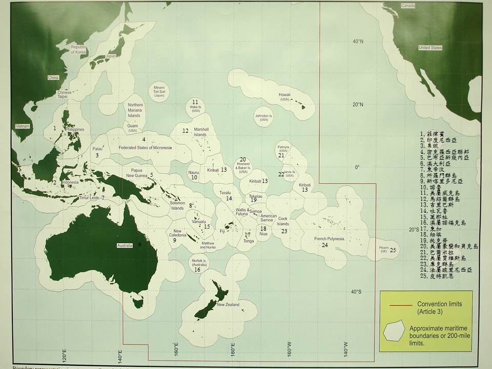 公海漁業巡護海域-(文字說明請參照三、公海漁業巡護海域